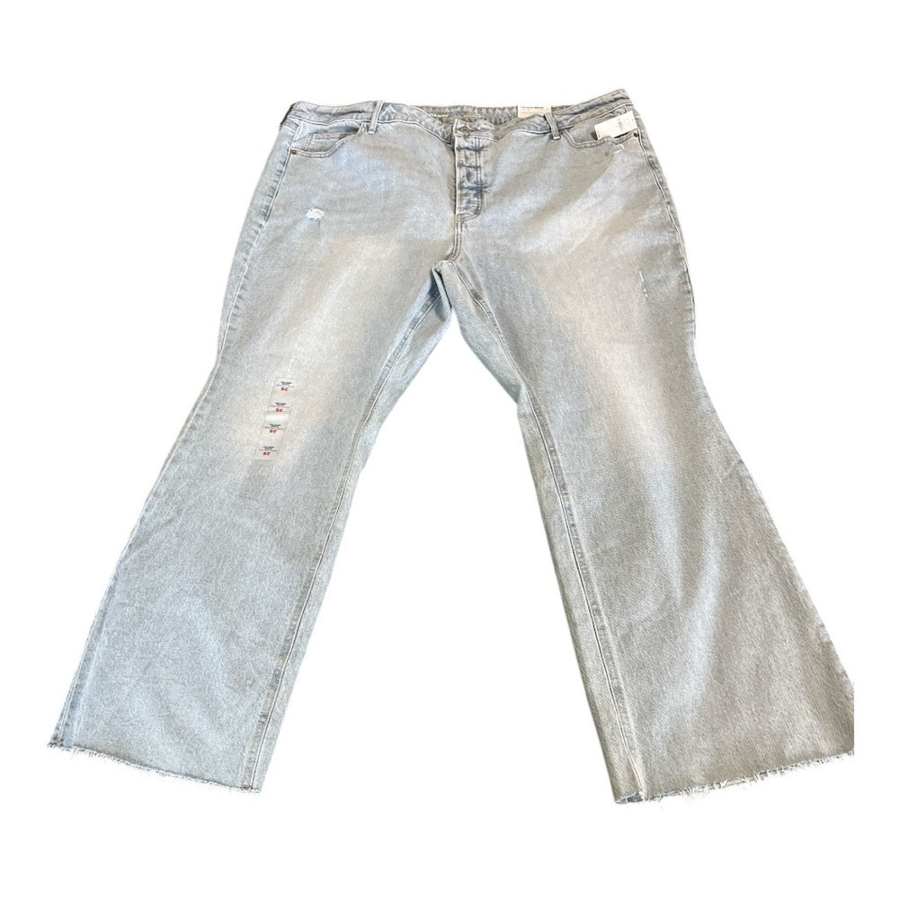 Old Navy Extra High-Rise Kicker 👢 Cut Distressed Details